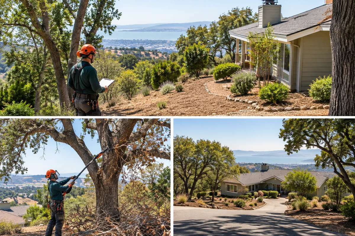 Oakland Hills fire season defensible space clearing